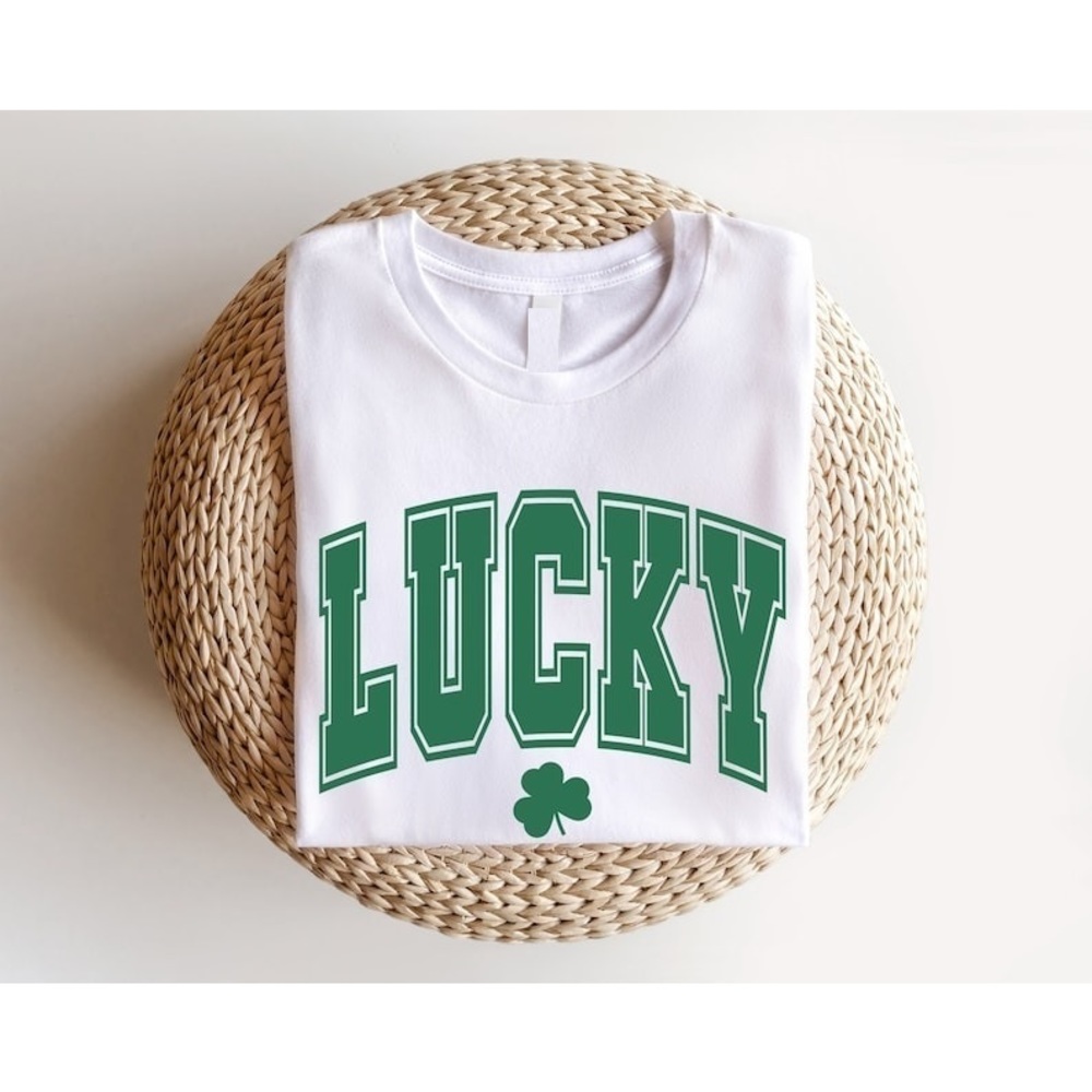 St Patrick's Day Lucky T-shirt, St Patty's Shirt, Shamrock Tee